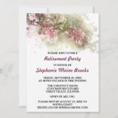 Invitation Aquarelle Purple Jasmine Parti de retraite (Devant)