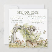 Invitation Aquarelle qu'il ou elle porte Révélation de genre (Devant)