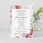 Invitation aquarelle quinceañera (Debout devant)