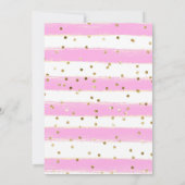 Invitation Aquarelle Rabbit de Pâques et Baby shower de fleur (Dos)