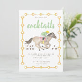 Invitation Aquarelle Race Cheval Equestria Cocktail (Debout devant)