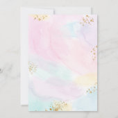 Invitation Aquarelle Rainbow Heart Anniversaire (Dos)