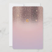 Invitation Aquarelle Rainbow Stars Entend Parties scintillant (Dos)