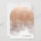 Invitation Aquarelle Réflexions Arche Mariage Arche ID774 (Dos)