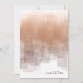 Invitation Aquarelle Réflexions Mariage Argile ID774 (Dos)