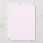 Invitation Aquarelle Ressort rose Fête des mariées florale (Dos)