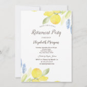 Invitation Aquarelle Retraite des citrons (Devant)