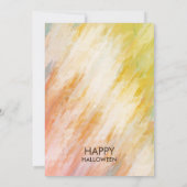 Invitation Aquarelle Retro Skeleton Art Halloween (Dos)