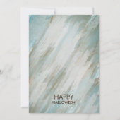 Invitation Aquarelle Retro Skeleton Art Halloween (Dos)