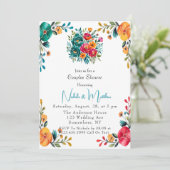 Invitation Aquarelle Romance Couples Douche (Debout devant)