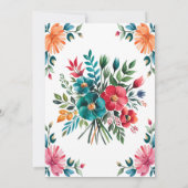 Invitation Aquarelle Romance Couples Douche (Dos)