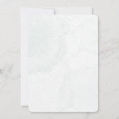 Invitation Aquarelle Romantique baiser Mariage de couple (Dos)