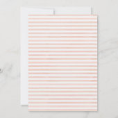 Invitation Aquarelle romantique Bourgogne Florale géométrique (Dos)