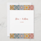 Invitation Aquarelle romantique Italie Destination Mariage (Dos)