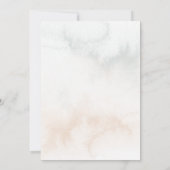 Invitation Aquarelle romantique Roses roses roses et calligra (Dos)