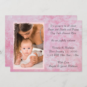 Invitation Aquarelle rose