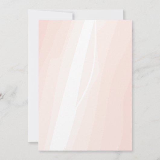 Invitation Aquarelle rose (Dos)