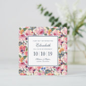 Invitation Aquarelle | Rose anglais - Bridesmaid (Debout devant)