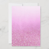 Invitation Aquarelle rose bébé Chaussures fleurie Baby shower (Dos)