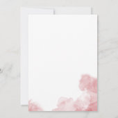 Invitation Aquarelle Rose Blush & Gold Mariage Brunch (Dos)