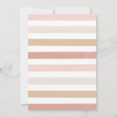 Invitation Aquarelle rose Boho Rainbow Girl Anniversaire (Dos)