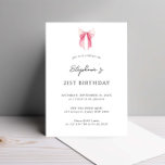 Invitation Aquarelle rose dainty Bow 21e anniversaire<br><div class="desc">Conçue pour coordonner avec notre collection de ruban rose, cette invitation à l'anniversaire présente de magnifiques rubans soyeux dans des teintes rose aquarelle. Pour une personnalisation plus avancée de cette conception, par exemple la modification de la disposition, de la police ou de la taille du texte, cliquez sur le bouton...</div>
