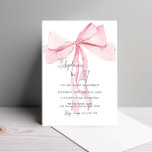 Invitation Aquarelle rose dainty Bow 21e anniversaire<br><div class="desc">Conçue pour coordonner avec notre collection de ruban rose, cette invitation à l'anniversaire présente de magnifiques rubans soyeux dans des teintes rose aquarelle. Pour une personnalisation plus avancée de cette conception, par exemple la modification de la disposition, de la police ou de la taille du texte, cliquez sur le bouton...</div>
