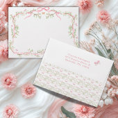 Invitation Aquarelle rose douce Baby shower élégant