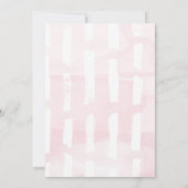 Invitation Aquarelle rose élégant Baby shower moderne (Dos)