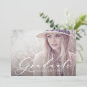 Invitation Aquarelle rose et bleu Hydrangeas (Debout devant)