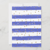 Invitation Aquarelle rose et bleu Mariage (Dos)