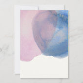 Invitation aquarelle rose et bleue (Dos)