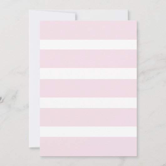 Invitation Aquarelle rose et or Donuts Anniversaire (Dos)