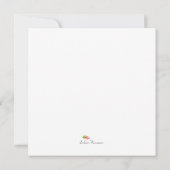 Invitation Aquarelle rose et orange Surprise Anniversaire (Dos)