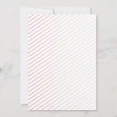 Invitation Aquarelle rose Fête des mariées florale (Dos)