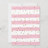 Invitation Aquarelle rose Fleurs Fox Anniversaire de enfant (Dos)