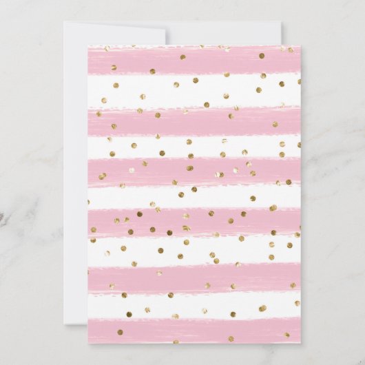 Invitation Aquarelle rose Fleurs Fox Anniversaire de enfant (Dos)