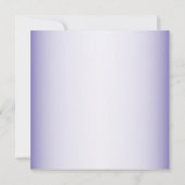 Invitation Aquarelle rose Floral or violet Fête des mariées (Dos)