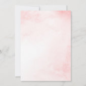 Invitation Aquarelle rose florale Quinceañera (Dos)