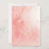 Invitation Aquarelle rose Florals 40e anniversaire (Dos)