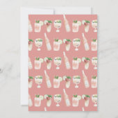 Invitation Aquarelle rose girly 50 et fabuleux anniversaire (Dos)