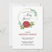 Invitation Aquarelle Rose Gold Frame (Devant)