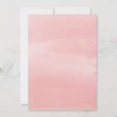 Invitation Aquarelle rose ivoire et poussière d'or 50e annive (Dos)