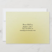 Invitation Aquarelle rose jaune vert Abstrait Florals Post (Dos)