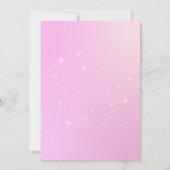 Invitation Aquarelle rose mignonne Baby Girl Douche Invitatio (Dos)