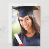 Invitation Aquarelle rose pâle, photo florale 2018 Grad (Dos)