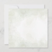 Invitation Aquarelle rose rousse fleurs rose croix en bois ba (Dos)