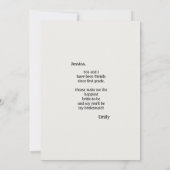 Invitation Aquarelle rose violet Floral (Dos)