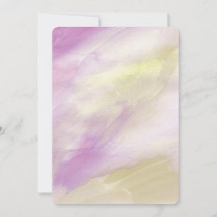 Invitation Aquarelle rose violet or Baby shower