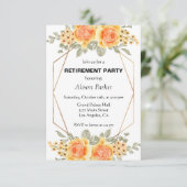 Invitation Aquarelle Roses jaunes (Debout devant)